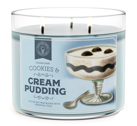 Cookie Cream Pudding Goosecreek 3 Wick Candle
