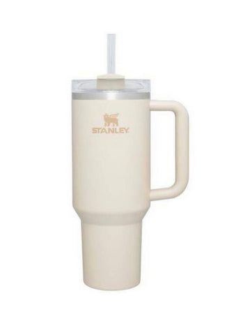 Best Beige by Hearth & Hand 40oz H20 Flowstate Stanley Quencher Tumbler In Stock Now
