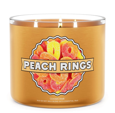 Peach Rings Goosecreek 3 Wick Candle