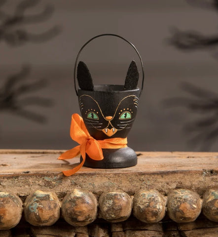 Black Cat Egg Cup by Bethany Lowe