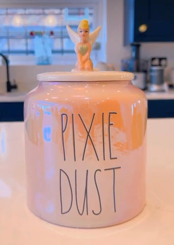 Pixie Dust Tinkerbell Rae Dunn Large Canister In Stock Now