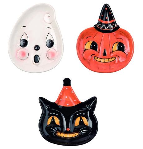 Halloween Character Plate Set Of 3 By Johanna Parker In Stock Now