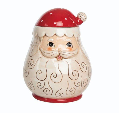 Jolly Santa Cookie Jar by Johanna Parker