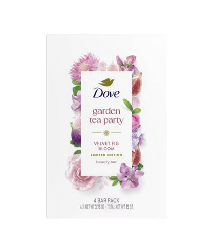 Dove Garden Party Velvet Fig Soap Bar 4 Pack
