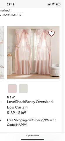 Aimee PB Curtains and Bag