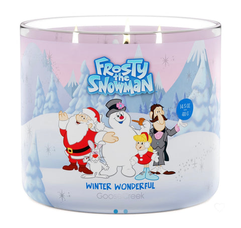 Frosty The Snowman Winter Wonderful Goosecreek 3 Wick Candle