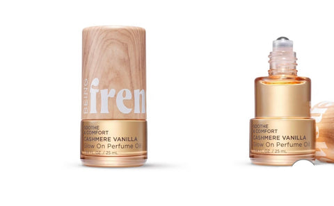 Being Frenshe Glow On Roll-On Fragrance with Essential Oils - Fresh Cashmere Vanilla - 0.84 fl oz