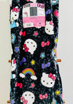 Hello Kitty Rainbow & Bow Ties Black Cloud Throw