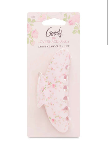 LoveShackFancy X Goody Pink English Ivy Large Claw