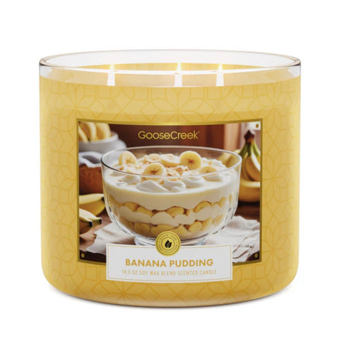 Banana Pudding Goosecreek 3 Wick Candle