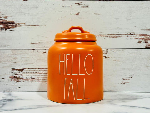 Hello Fall Rae Dunn Canister