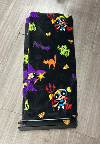 Powderpuff Halloween Throw