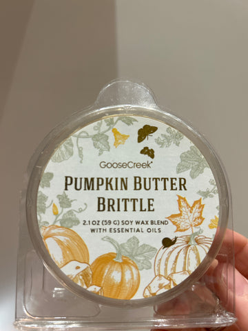 Pumpkin Butter Brittle Goosecreek Wax Melt In Stock Now