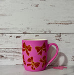 Ombre Bow Christmas Mug