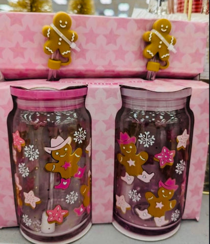 Gingerbread Glass Set