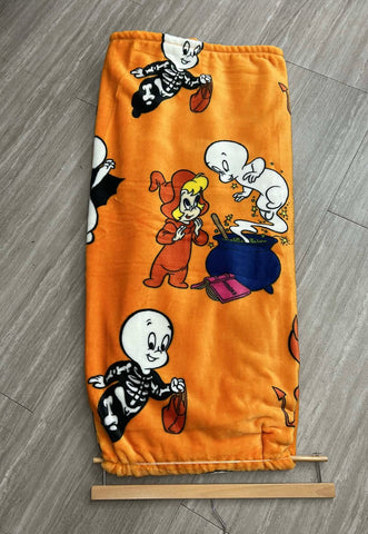 Casper Halloween Orange Throw