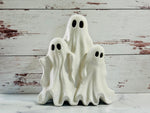 Spooky Trio Ghost Figurine, Larger Size, Light Up