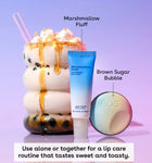 eos Brown Sugar Bubble Scrub/Marshmallow Fluff Super Lip Balm Blister - 0.84oz