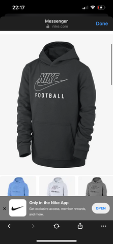 Nike Hoodies Black L, Dark Grey M