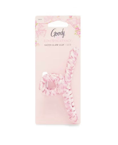 Goody x LoveShackFancy Fabric Wrap Claw Clip - Rosa Beaux