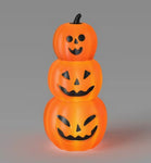 18" Stacked Pumpkins Blowmold Halloween Decorative Prop: Hyde & EEK! Boutique™, Sheltered Outdoor Use, Includes AA Batteries