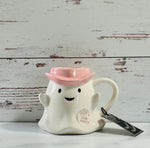 Pastel Pink Cowboy Hat Ghost Mug
