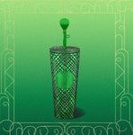 Starbucks Wicked Gemstone Cold Cup with Emerald City Straw Topper (24 oz.) & Keychain