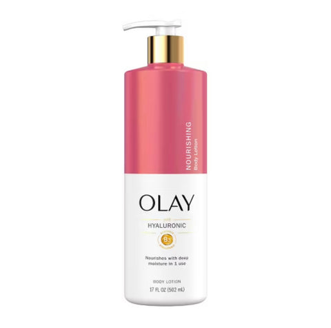 Olay Nourishing + Hyaluronic Acid 17oz Lotion Pump In Stock Now