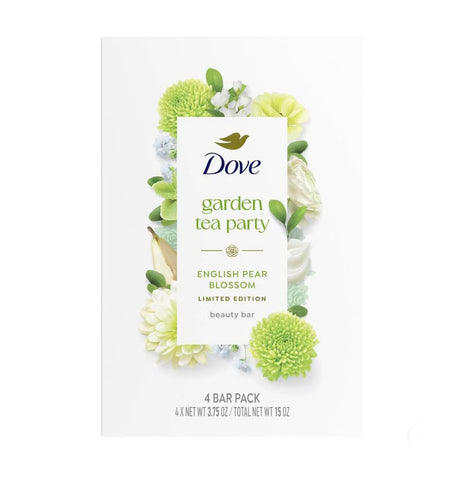 Dove Garden Party Pear Blossom Soap Bar 4 Pack