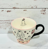Pastel Pink Floating Ghost Teacup