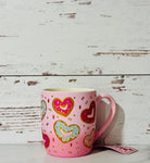 Ombre Sprinkle Heart Christmas Mug