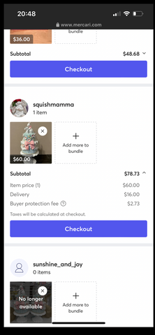 Charlotte Mercari order